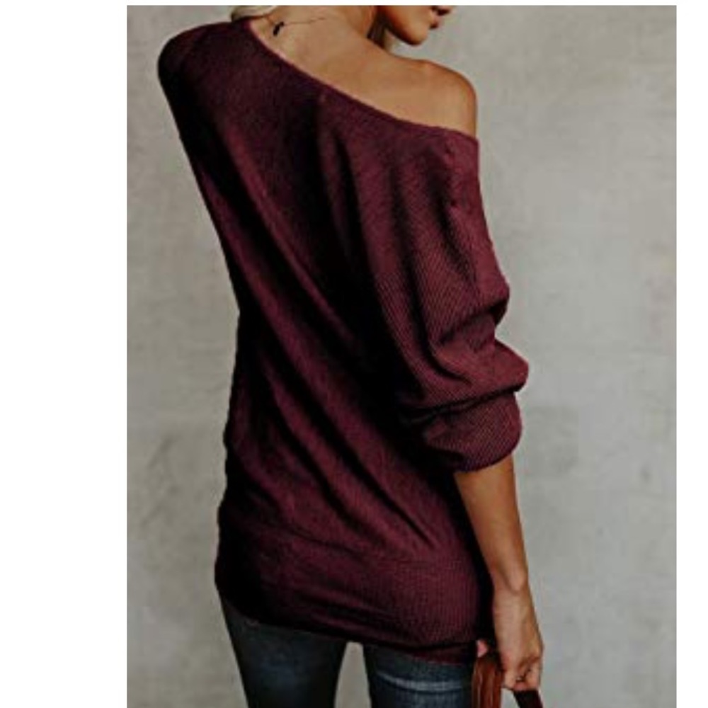 Off the Shoulder Sweater - Picture 3 of 5